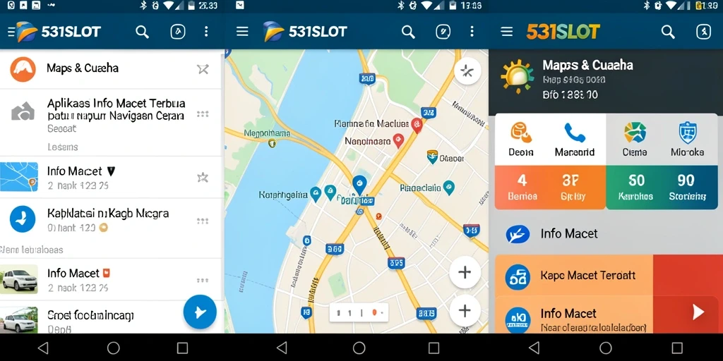 Tampilan antarmuka 531SLOT yang jelas dan informatif untuk info kemacetan.