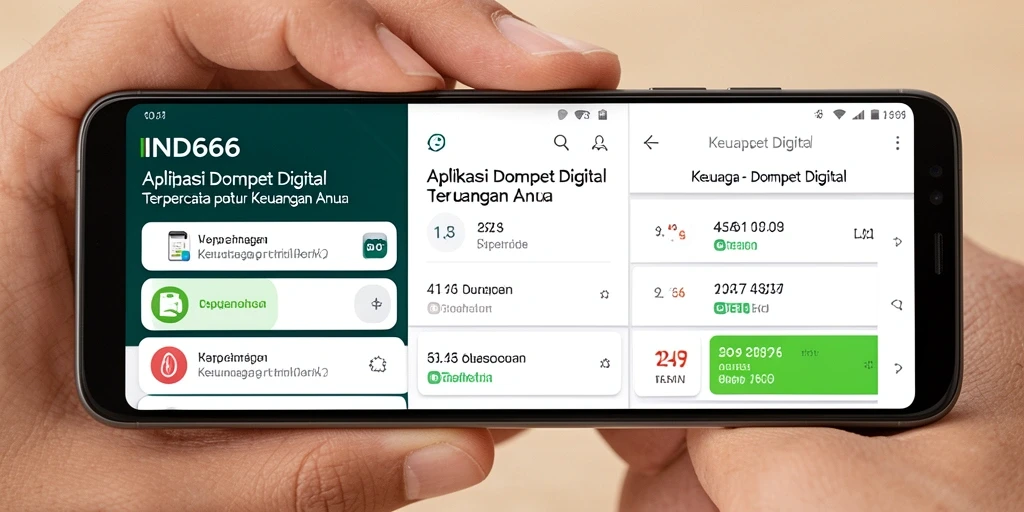Tampilan antarmuka aplikasi IND666 yang menarik dan mudah digunakan.