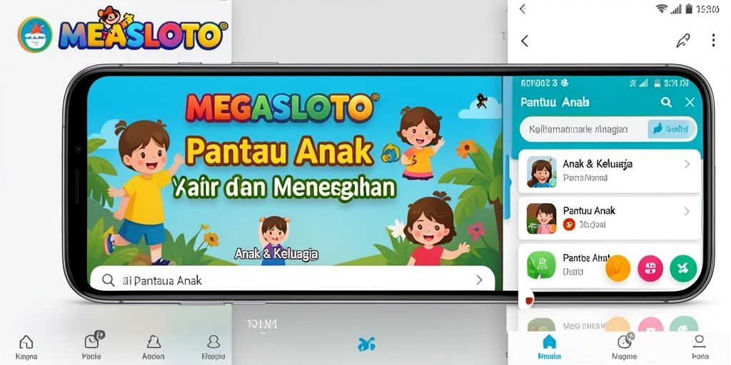 Antarmuka MEGASLOTO yang menarik dan ramah anak.