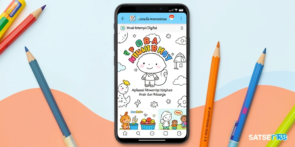 Antarmuka SATSET138 dengan pilihan gambar mewarnai yang menarik.