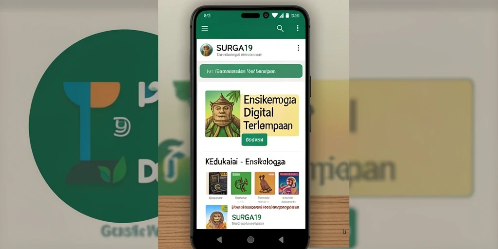 Antarmuka aplikasi SURGA19 yang menarik dan informatif.