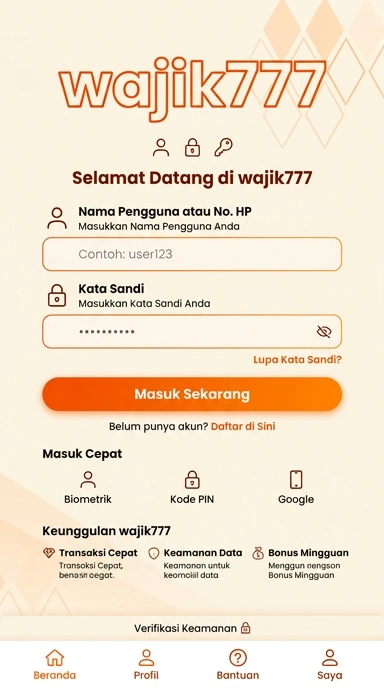 Masuk Akun Wajik777 - Panduan Lengkap